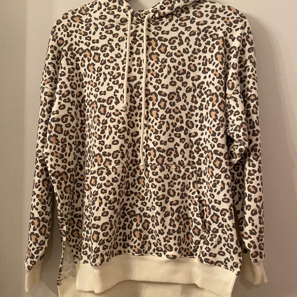 American eagle leopard hoodie Clearance